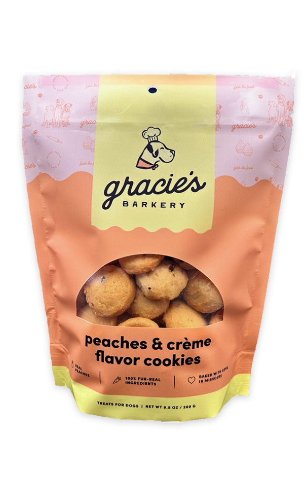 Gracies' Barkery Peaches and Creme Treats for Dogs